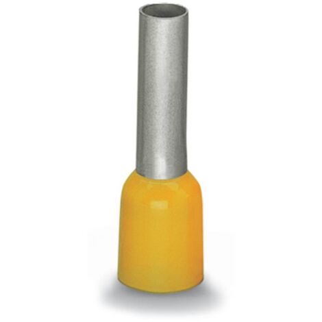 Embout simple d'extrémité de câble WAGO 216-208 6 mm² x 14 mm partiellement isolé jaune 100 pc(s)