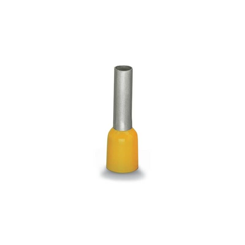 Embout simple dextrémité de câble Wago 216-208 6 MM² x 14 mm partiellement isolé jaune 100 pc(s)