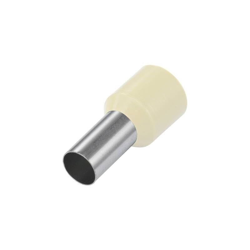 Tru Components - embout simple dextrémité de câble E100-18IW 1091274 1 x 10 MM² x 18 mm partiellement isolé ivoire 100 pc(s)