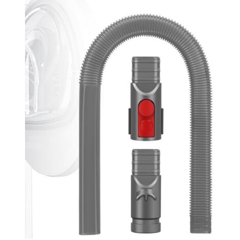 Embout Suceur Plat Flexible Longue, Compatible avec Dyson V6 V7 V8 V10 V11 V12 V15, Accessoire Aspirateur pour Enlève les Peluches des Sèche-linge, des Ouvertures d'Aération et de la Voiture