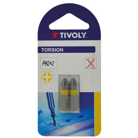 Embout Torsion Ph 1 L25 Blister De 2 - Tivoly