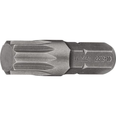 Embout-tournevis (bit) 2212-10 ∙ Hexagone massif 5/16 pouce (8 mm) ∙ Profil denture multiple intérieur XZN ∙ Taille M10