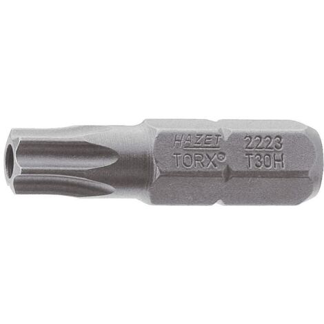 Embout-tournevis (bit) 2223-T8H ∙ Hexagone massif 1/4 pouce (6,3 mm) ∙ Profil TORX® « tamper résistant » ∙ Taille T8H