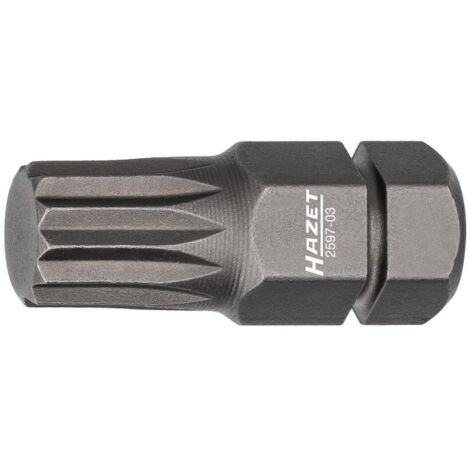Embout-tournevis (bit) 2597-03 ∙ Hexagone massif 5/16 pouce (8 mm) ∙ Profil denture multiple intérieur XZN ∙ Taille M8