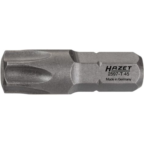 Embout-tournevis (bit) 2597-T45 ∙ Hexagone massif 1/4 pouce (6,3 mm) ∙ Profil TORX® intérieur ∙ Taille T45