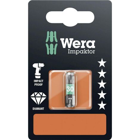Embout WERA Impaktor Torx 25 mm  Choix: TX 30