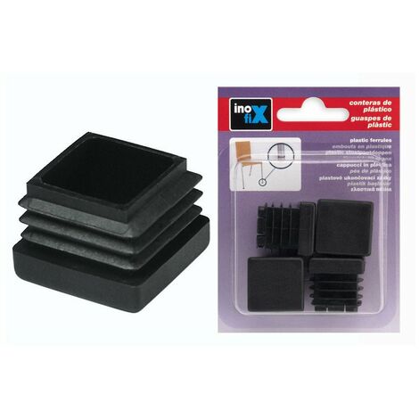 Embout X4 Interieur Carre 35mm Noir - INOFIX