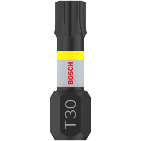 Embouts 6 pans T30 BOSCH Impact Control 25 mm - 2 pièces