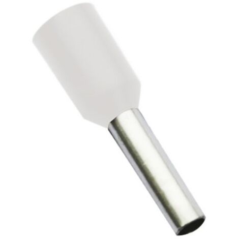 Embouts à Douille Blanc Preisolees pour le Câble 0,50 mmq