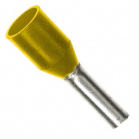 Embouts à Douille Jaune Preisolees pour le Câble 0,3 mmq