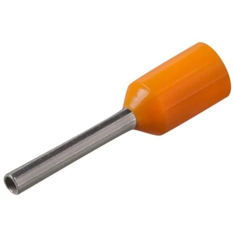 Embouts à Douille Preisolees pour le Câble 0,50 mmq Orange