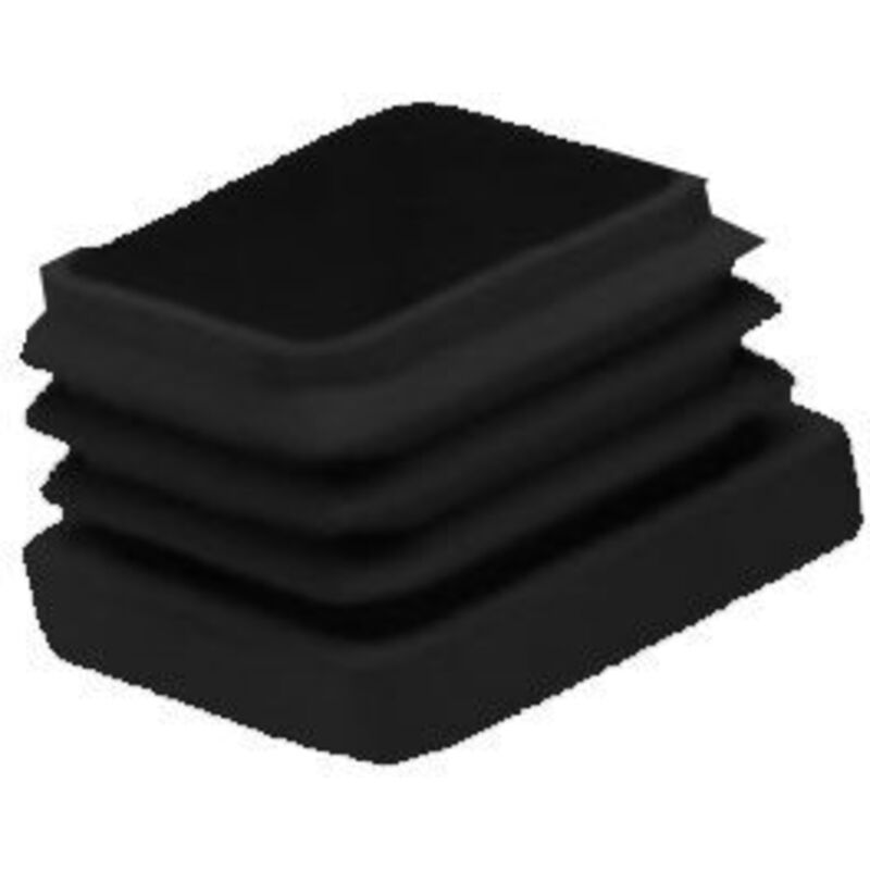 Fplus - Embouts carrés en plastique 40x40 pour l'intérieur