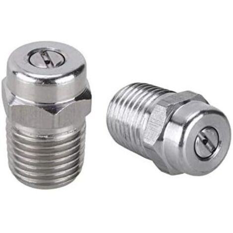 Embouts de buse de nettoyeur haute pression, remplacement pour nettoyeur de surface, balai à eau et nettoyeur de train de roulement, 4000 PSI, 1/4 pouce mâle NPT, 40 degrés-Crezuo