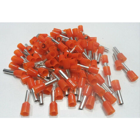 Embouts de cablage 4 mm² orange le lot de  100 pièces
