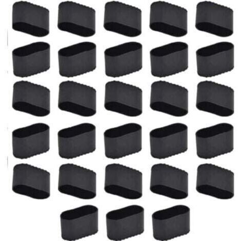 Embouts de chaise silicone  28 pièces  Rectangulaire et oval  Antidérapant