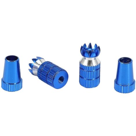 Embouts de manche en aluminium pour émetteurs RC, filetage M3, compatibles Futaba, FrSky, Spektrum DX6I, DX7S, DX8, DX9 et Taranis, bleus.