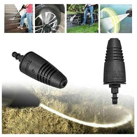 Embouts de nettoyeur haute pression turbo en acier allié – Buse rotative pour nettoyage efficace – Compatible Lavor, Comet, Vax, Karcher K2-K7 - K2-K7-2