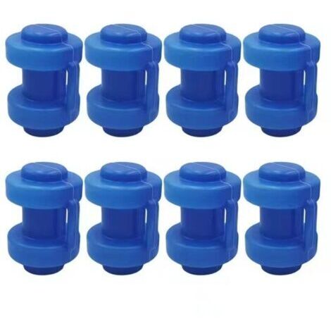 Embouts de poteaux de filet de trampoline Ø 25 mm, pièce de rechange bleue