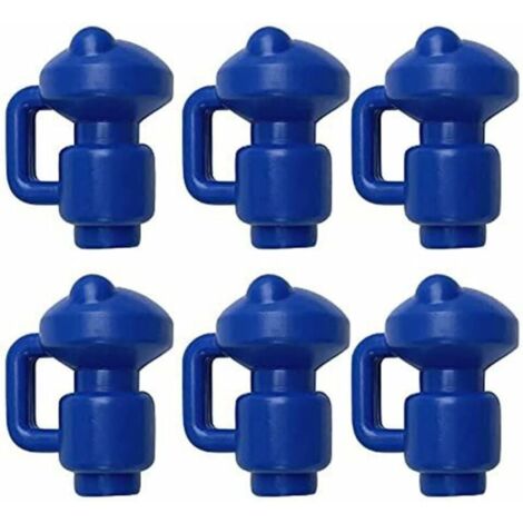 embouts de protection Bouchons De Trampoline 6 Pièces Capuchons De Poteau Pour Les Piquets De Filet Du Trampoline Ø 3.2 MM, Particulièrement Robustes Capuchons D'extrémité Résistants Aux Intempéries