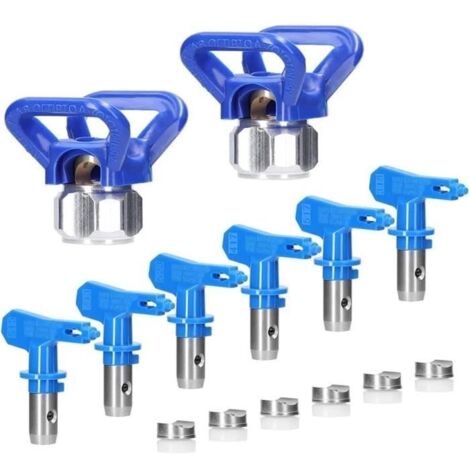 Embouts de pulvérisation pour pulvérisateur Airless,embouts réversibles pour pulvérisateur de peinture sans air avec 2 siège de buse