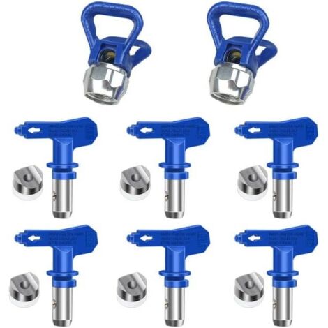 Embouts de pulvérisation réversibles pour pistolets de peinture sans air - Buse de pulvérisation réversible pour maisons, bâtiments, terrasses (211, 315, 417, 515, 517, 523)
