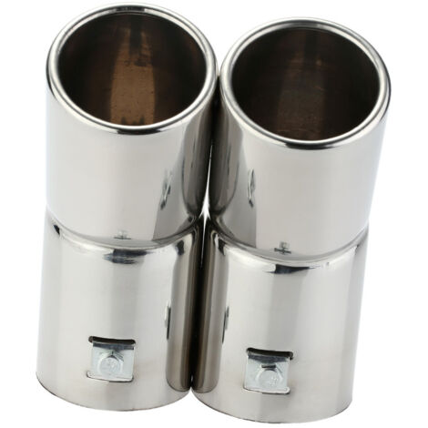 Embouts de silencieux d'échappement en acier inoxydable, double tuyau, pour VW Golf 4 Bora Jetta