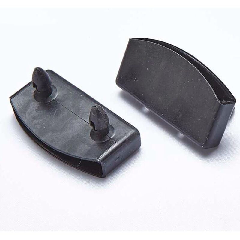 Embouts de sommier à lattes, noirs, 58 mm, lot de 10 pièces. Supports de lattes de lit en plastique de rechange pour longerons.