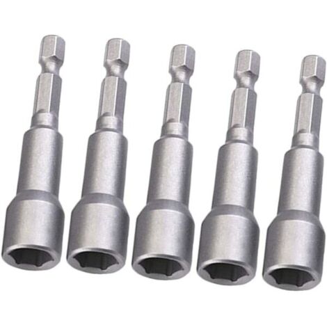 Embouts de tournevis magnétiques, embout hexagonal 8 mm (1/4"), pour perceuse électrique, tournevis pneumatique et tournevis à percussion, lot de 5-AquaForge