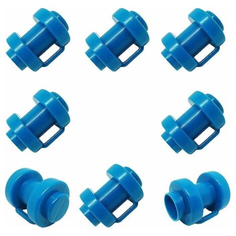 Embouts de Trampoline,Ø25 mm Bleu Jeu de 8 Embouts pour Les Poteaux du Filet de Trampoline