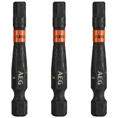 Embouts de vissage balistiques renforcés AEG - 50 mm - 3 pcs - HEX5