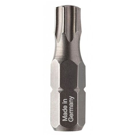 Embouts de vissage géométrie torsion Torx - U643 T40 Long. Totale 25 Pack de 25