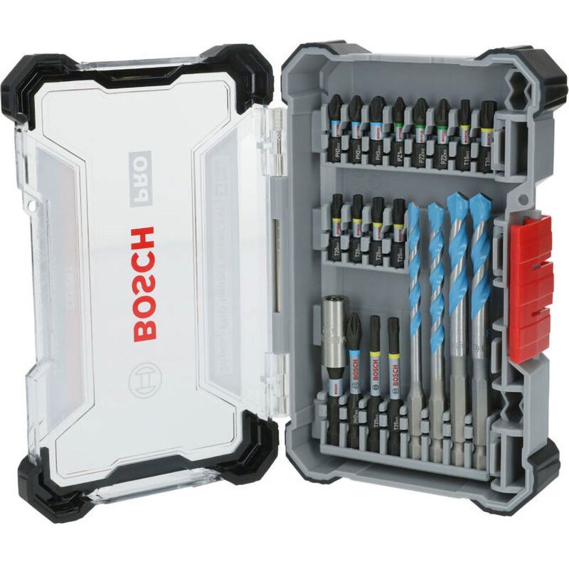 Bosch - Embouts de vissage pro Impact et forets Multi Construction Set mixte de 20 pièces - 2608521U83