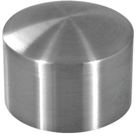 Embouts d'extrémité pour main courante bois Ø 40 mm - forme arrondie - en inox 304 - boîte de 2 - DESIGN PRODUCTION