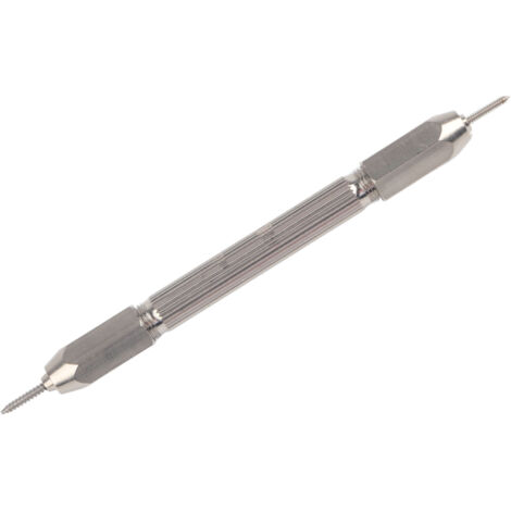 Embouts doubles pour filetage de raquette de badminton, outils de réparation en argent pour œillets et clous.