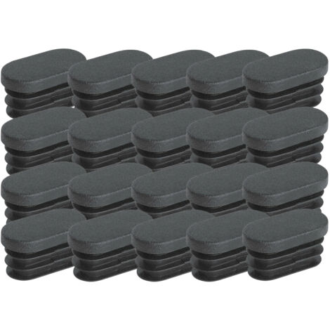 Embouts en plastique pour pieds de meubles Embouts ovales pour pieds de chaises Embouts en plastique pour pieds de meubles Embouts ovales pour chaises de trampoline 20 pièces (15x30mm)