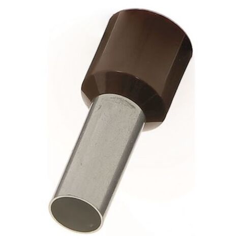 Embouts isolés électriques 225008 – Lot de 100 – Section câble 10mm² – Fixation raccord 12mm/AWG8 – Connexion fiable multibrin – Bizline