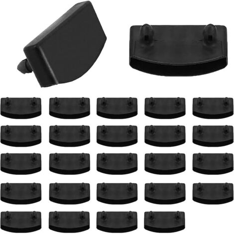 Embouts Lattes Pour Sommier Noir 24 Pièces Supports de Sommier à Lattes de 54 mm Rechange de Lit Lattes En Plastique De Rechange Supports à Lattes Pour Rails LatéRaux pour Latte de Lit Embouts Lattes