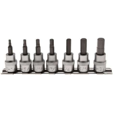 EMBOUTS MALES BGS TECHNIC CARRE 3/8 COTES IMPERIALES CHROME VANADIUM
