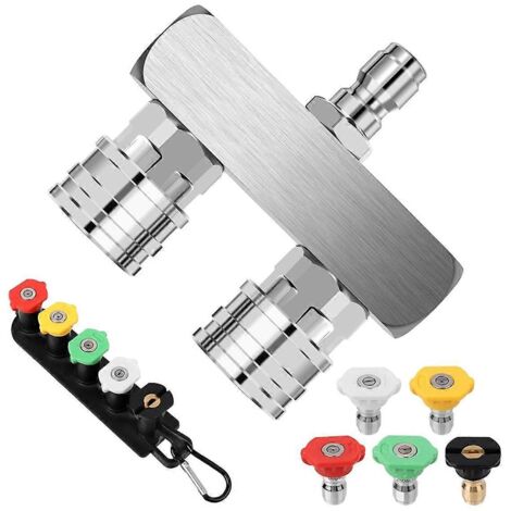 Embouts pour nettoyeur haute pression, embout de buse 2 en 1 pour nettoyeur haute pression --