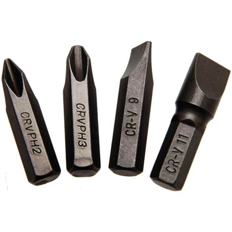 Bgs Technic – Embouts pour visseuse à frapper – Lot de 4 embouts – Longueur 36 mm – Acier au chrome-vanadium – Pour clés à chocs manuelles