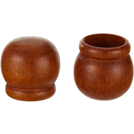 ATELIERS 28 Embouts Rideaux Bois Foncé Ateliers28