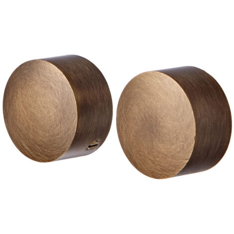 Embouts Rideaux Bronze Ateliers 28 (Lot de 2)