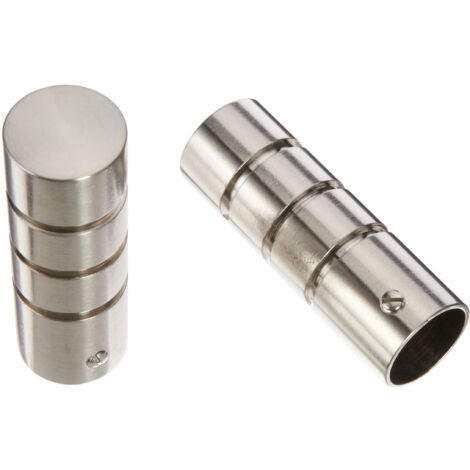 Embouts Rideaux Chrome Mat Ateliers 28