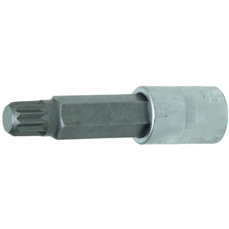Embouts spline, xzn, multidents carre de 1/2 au detail - emboutscarr12 : xzn 6 mm long 100 mm