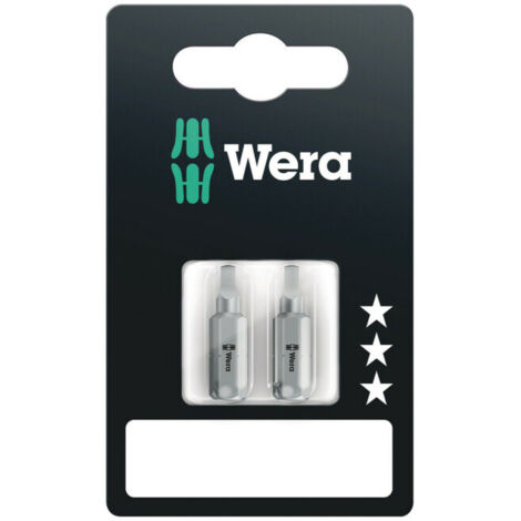 Embouts Wera Z pour vis à empreinte carrée, / 1 x 25 mm, 2 pièces