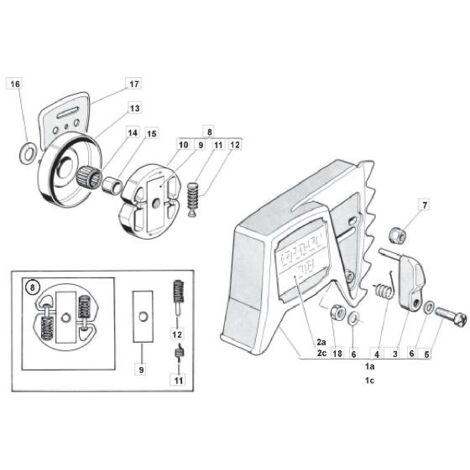 EMBRAGUE CARTER MS 40 ORIGINAL STIGA - 4154030