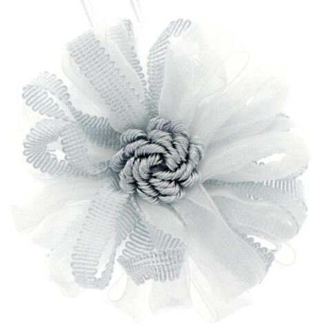 Embrasse à rideaux aimantée 9cm Blanc/Gris - BOULET