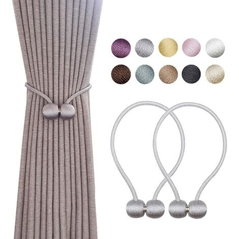Embrasse pour Rideaux, Aimanté Embrasse Rideau Aimantee Attache Rideau pour Décoration de Bureau Maison B-