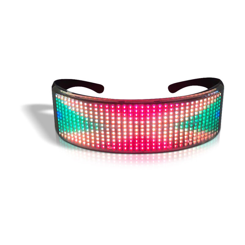 Erhope - Lunettes de fête à led avec contrôle par application bt, lumineuses et clignotantes, rechargeables par usb, pour Noël, anniversaire, boîte