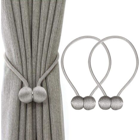 PAIRE x2 de rideau embrasses magnétique Tiebacks Retenues Cravate Boucle clips 